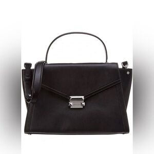 Michael Kors Black Whitney Leather Satchel